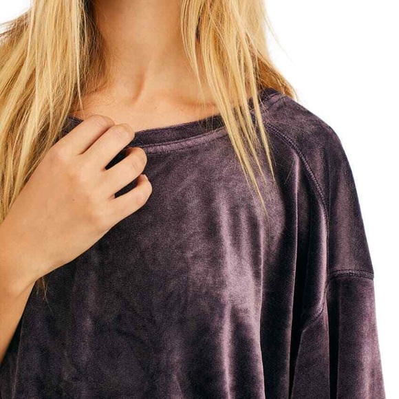Free People Valerie velour loose fit top XS - Picture 3 of 6